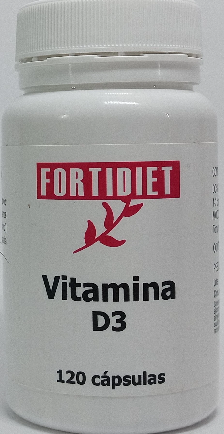 Fortidiet Vitamina d3 120 caps.